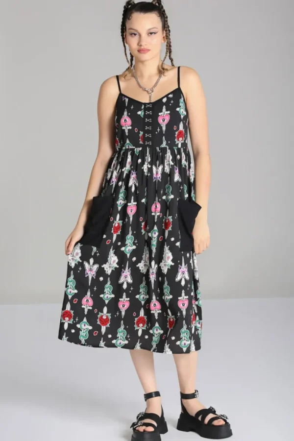 Hell Bunny Dresses>Cersei Maxi Dress Black