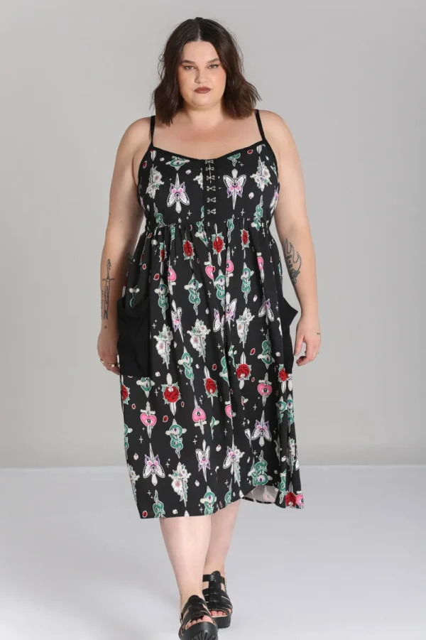 Hell Bunny Dresses>Cersei Maxi Dress Black