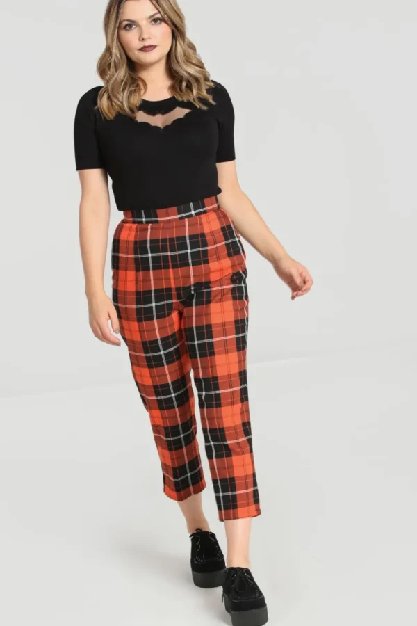 Hell Bunny Trousers & Shorts | Trousers & Shorts>Clementine Trousers Orange