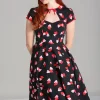 Hell Bunny Dresses | Dresses With Pockets>Confetti Dress Black