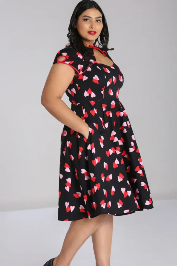 Hell Bunny Dresses | Dresses With Pockets>Confetti Dress Black