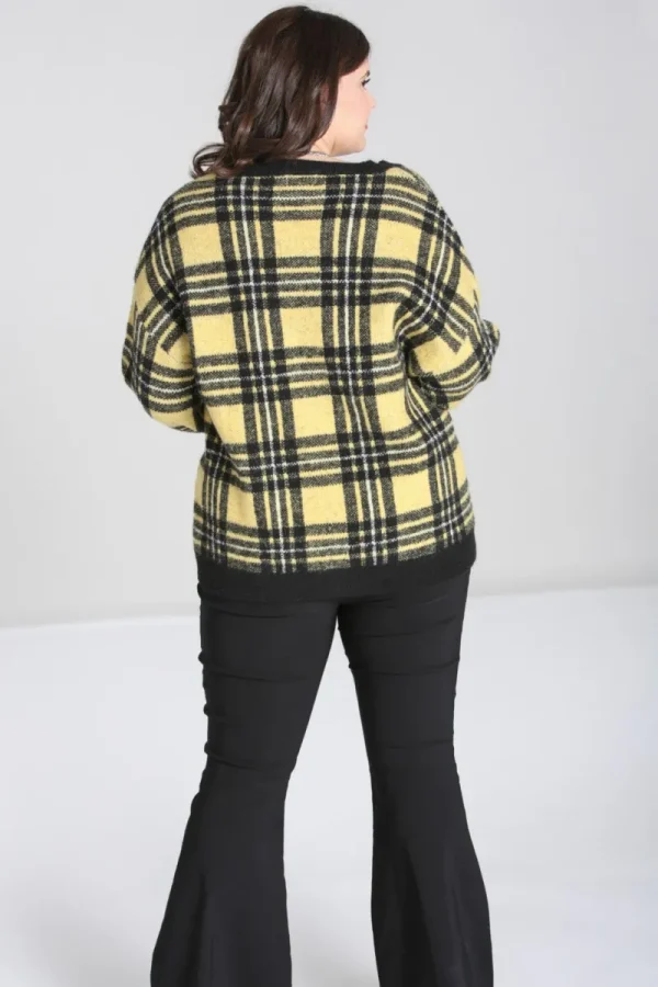 Hell Bunny Knitwear | Knitwear>Corey Cardigan Yellow