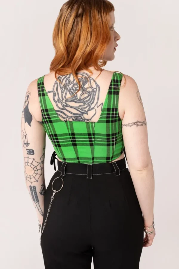 Hell Bunny Tops | Tops>Corey Corset Green