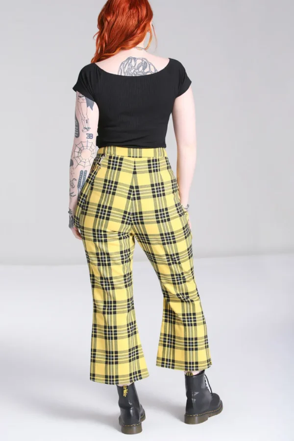 Hell Bunny Trousers & Shorts | Trousers & Shorts>Corey Trousers Yellow