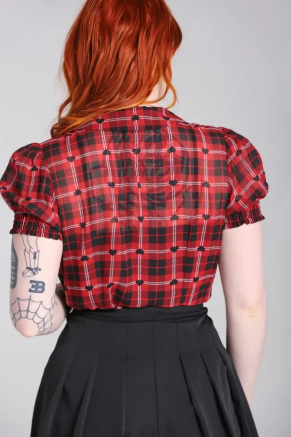 Hell Bunny Tops | Blouses>Date Night Blouse Red