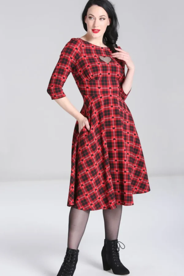 Hell Bunny Dresses | Dresses With Pockets>Date Night Midi Dress Red