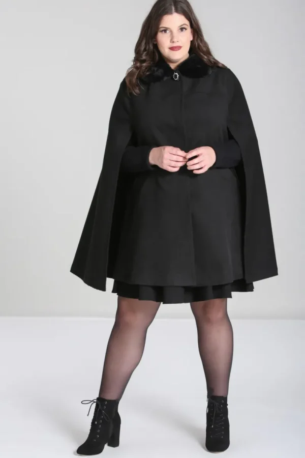 Hell Bunny Coats & Jackets | Coats & Jackets>Devon Cape Coat Black