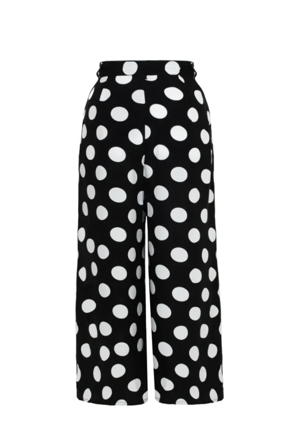 Hell Bunny Trousers & Shorts>Dolores Trousers Black