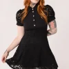 Hell Bunny Dresses | Vintage Dresses>Dominica Mini Dress Black