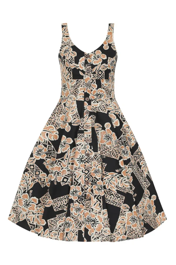 Hell Bunny Dresses>Dominique 50's Dress Black