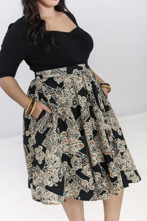 Hell Bunny Skirts | Skirts>Dominique 50's Skirt Black