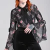 Hell Bunny Tops | Blouses>Duality blouse Black