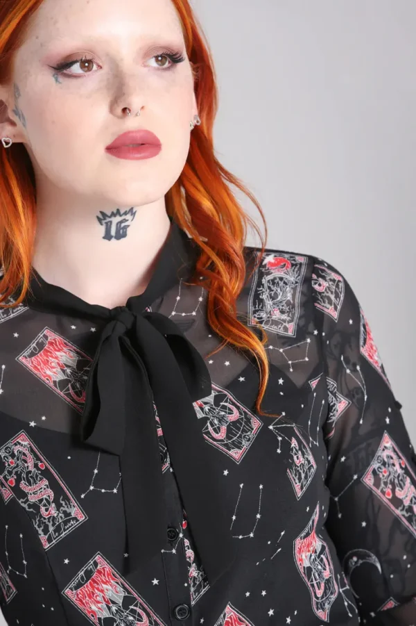 Hell Bunny Tops | Blouses>Duality blouse Black