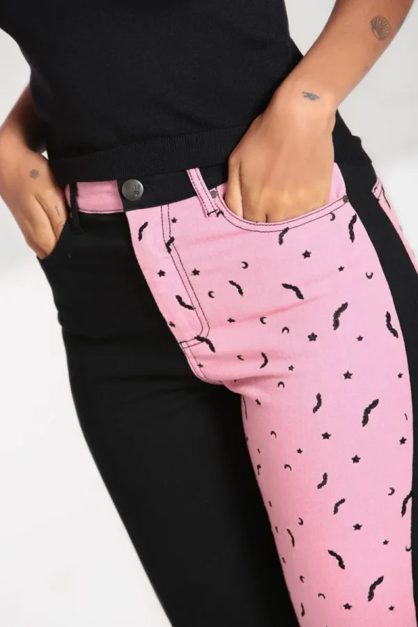 Hell Bunny Trousers & Shorts | Trousers & Shorts>Duo Bat Jeans