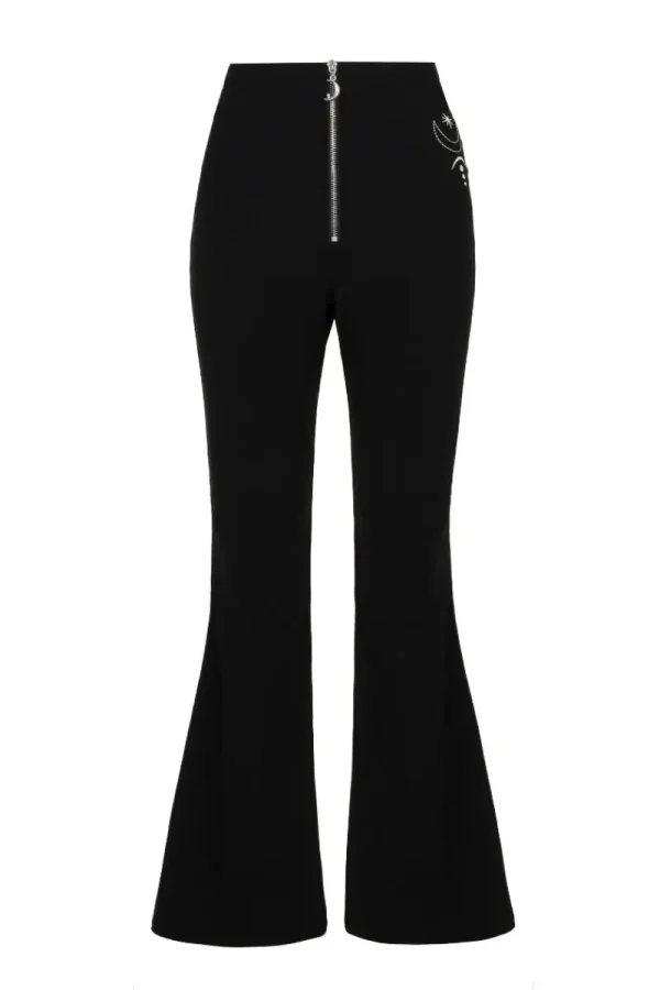 Hell Bunny Trousers & Shorts | Trousers & Shorts>Eclipse Trousers Black