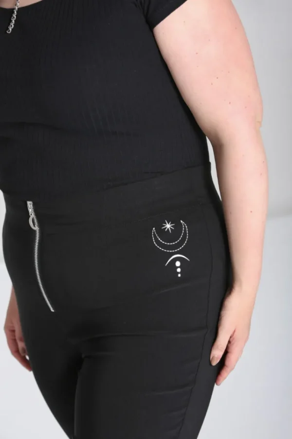 Hell Bunny Trousers & Shorts | Trousers & Shorts>Eclipse Trousers Black