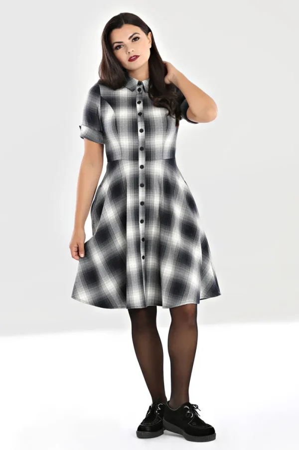 Hell Bunny Dresses | Dresses>Eddystone Mid Dress Grey