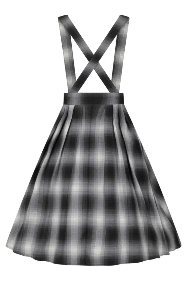 Hell Bunny Skirts | Skirts>Eddystone Pinafore Skirt Grey