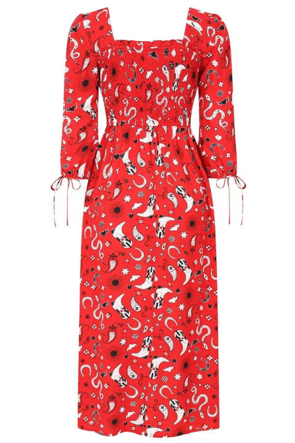 Hell Bunny Dresses | Dresses>Emmylou Maxi Dress Red