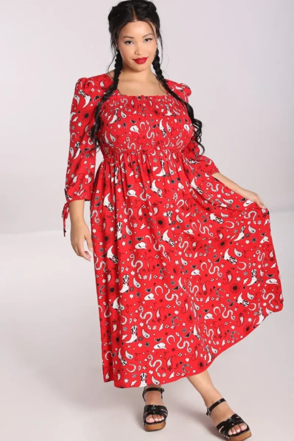 Hell Bunny Dresses | Dresses>Emmylou Maxi Dress Red