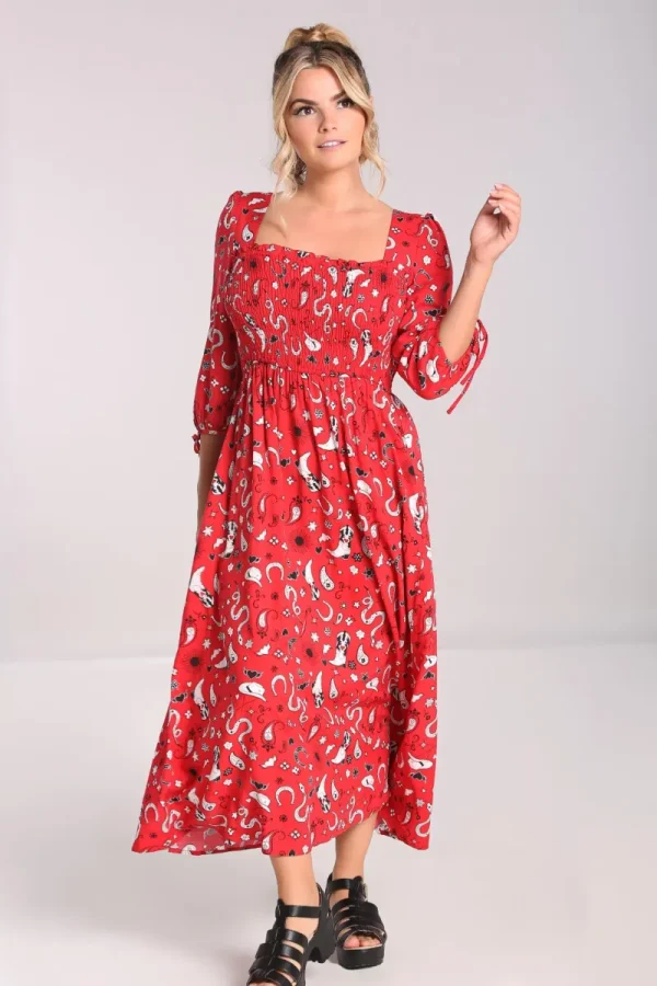 Hell Bunny Dresses | Dresses>Emmylou Maxi Dress Red