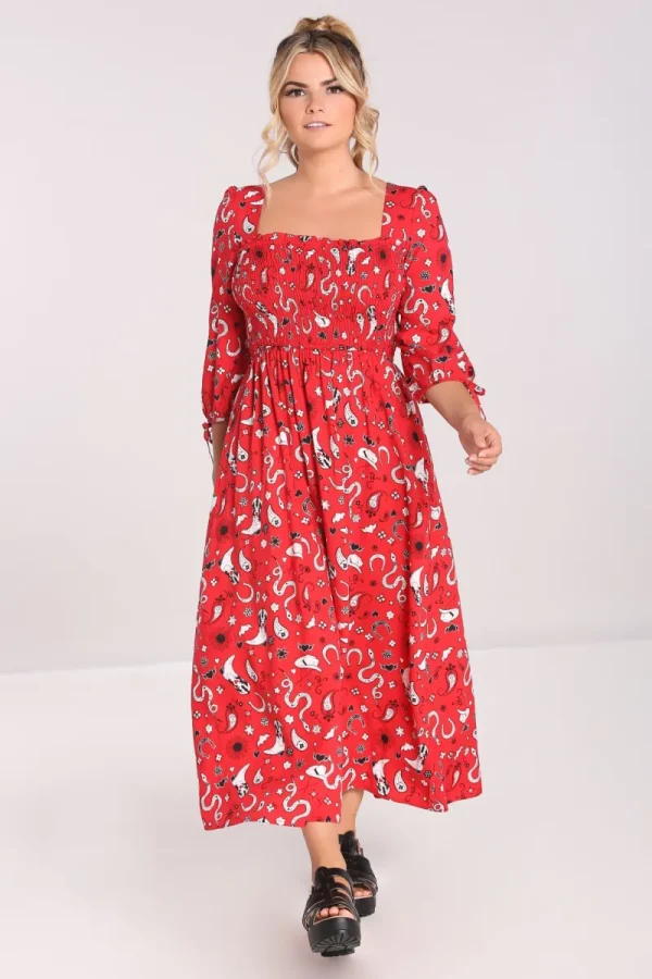 Hell Bunny Dresses | Dresses>Emmylou Maxi Dress Red