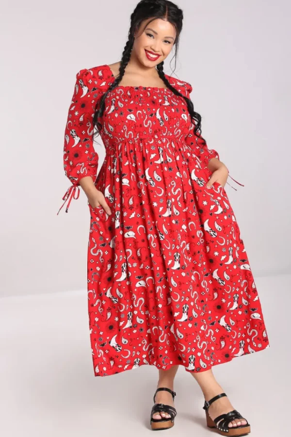 Hell Bunny Dresses | Dresses>Emmylou Maxi Dress Red