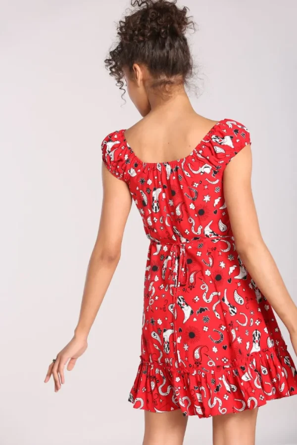 Hell Bunny Dresses | Dresses>Emmylou Mini Dress Red