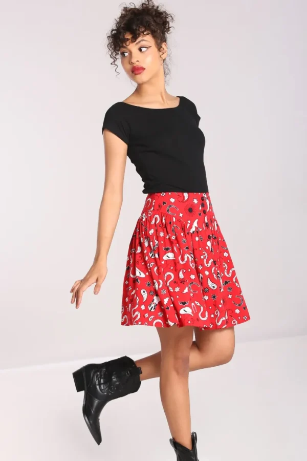 Hell Bunny Skirts | Skirts>Emmylou Skirt Red