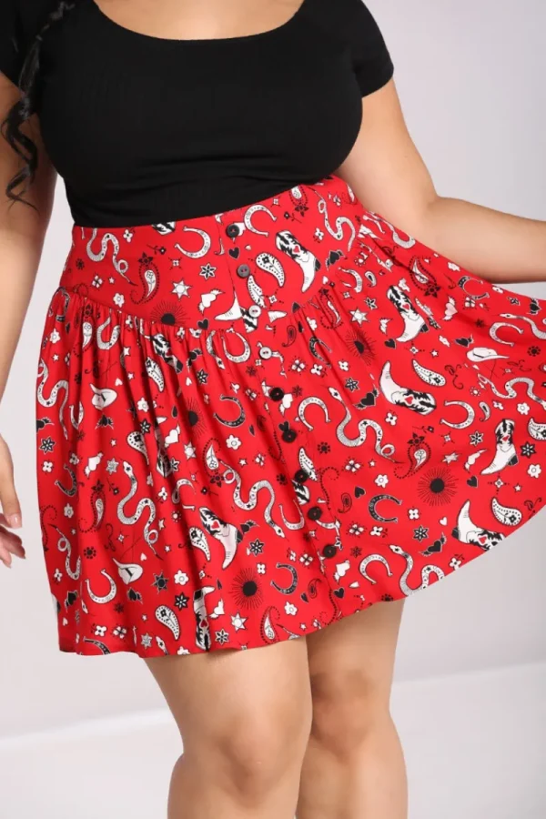 Hell Bunny Skirts | Skirts>Emmylou Skirt Red