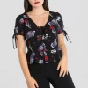 Hell Bunny Blouses | Tops>Even In Death Blouse Black