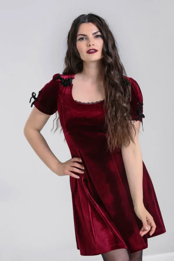 Hell Bunny Dresses | Dresses>Everly Mini Dress Wine