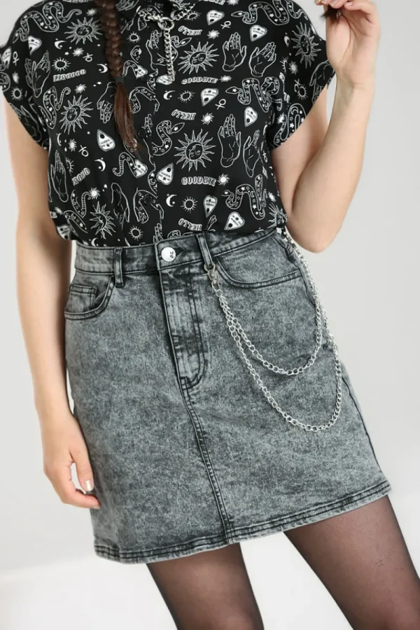 Hell Bunny Skirts | Denim>Finn Mini Skirt