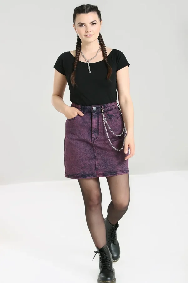 Hell Bunny Skirts | Denim>Finn Mini Skirt