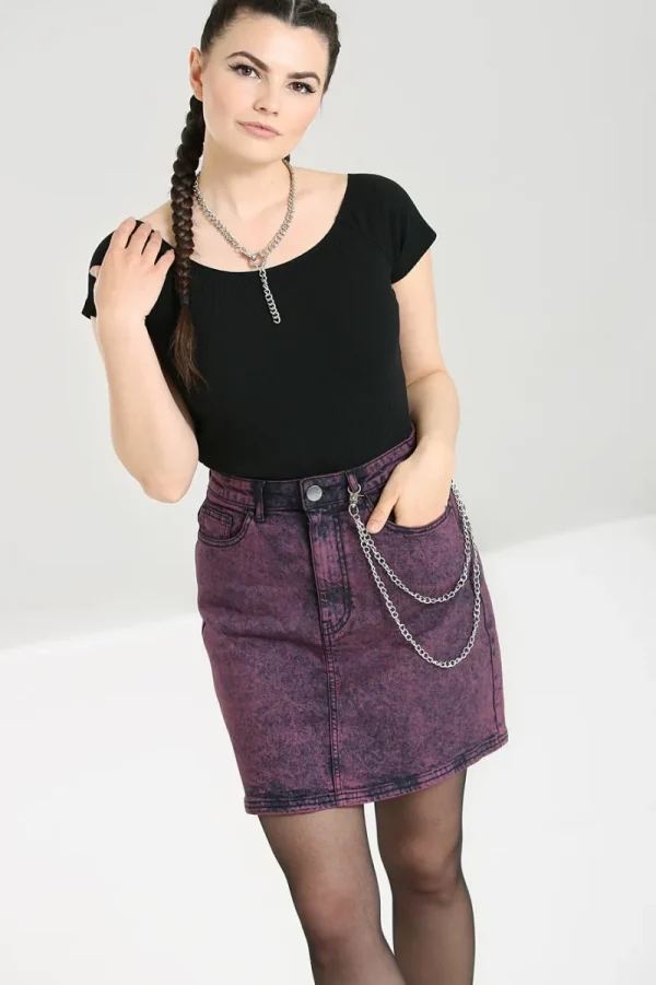 Hell Bunny Skirts | Denim>Finn Mini Skirt