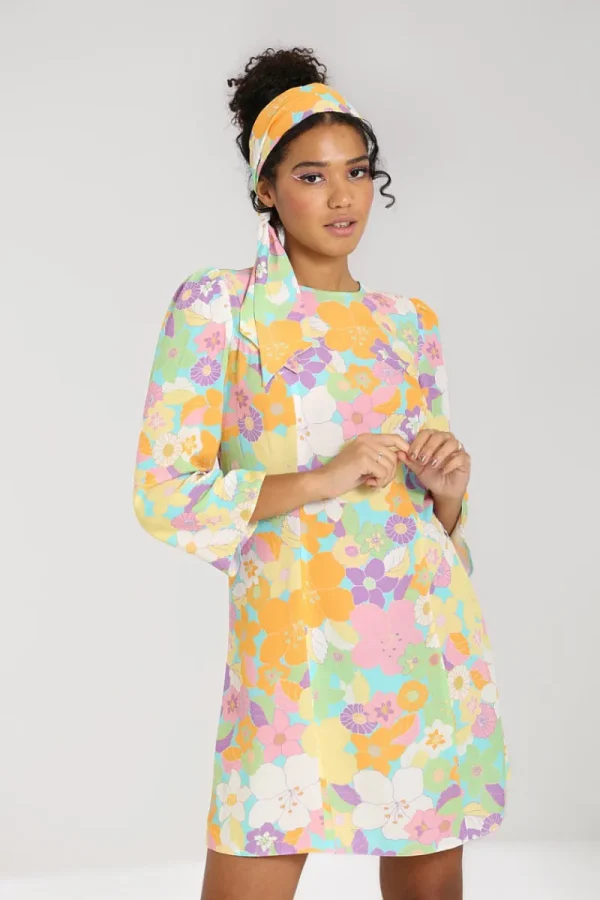 Hell Bunny Dresses>Florette Mini Dress MultiColour