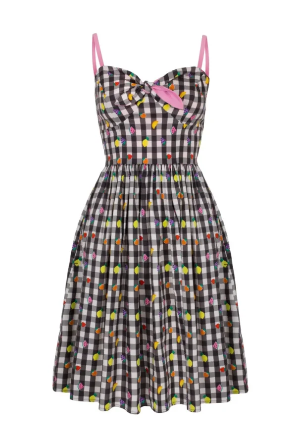 Hell Bunny Dresses>Fruitylou Dress Black/White