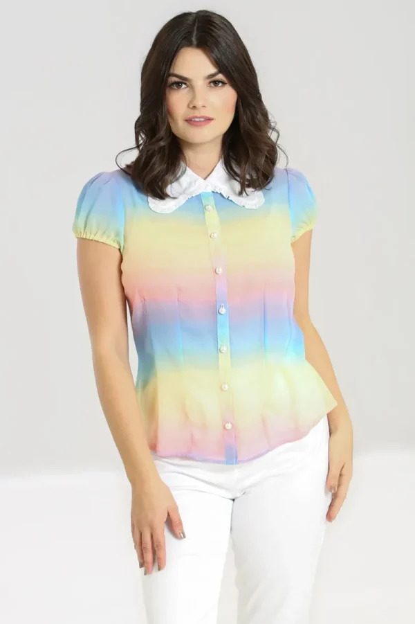 Hell Bunny Tops | Blouses>Halo Blouse MultiColour