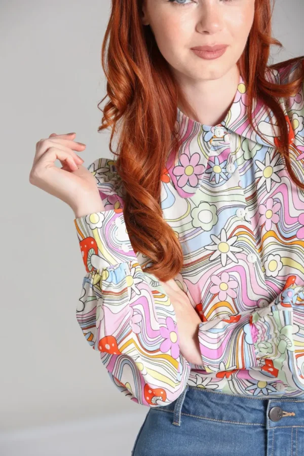 Hell Bunny Tops | Blouses>Happy Daze Blouse Multi