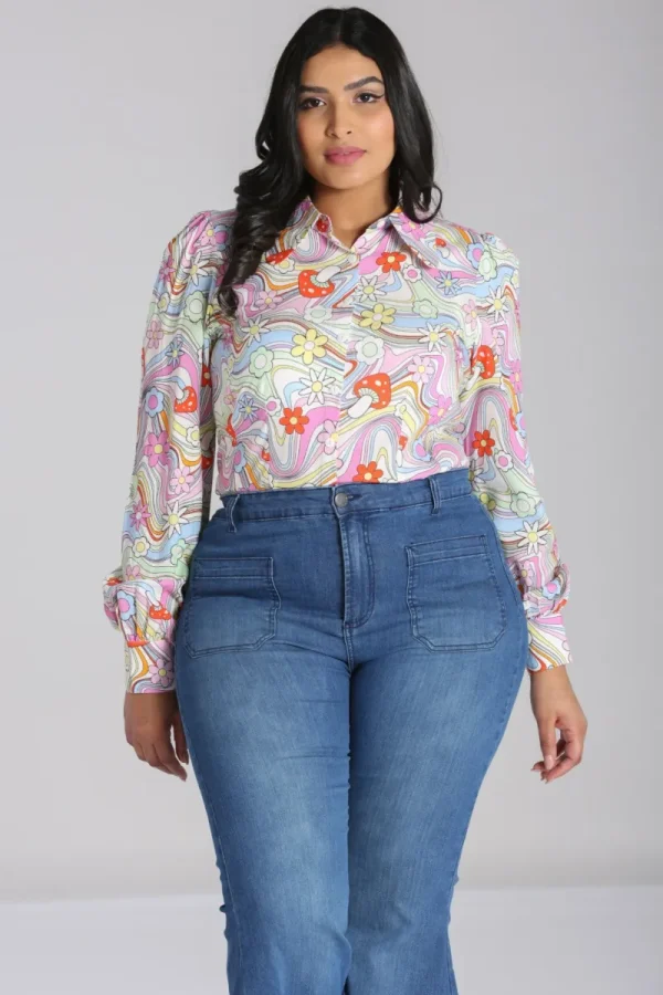 Hell Bunny Tops | Blouses>Happy Daze Blouse Multi