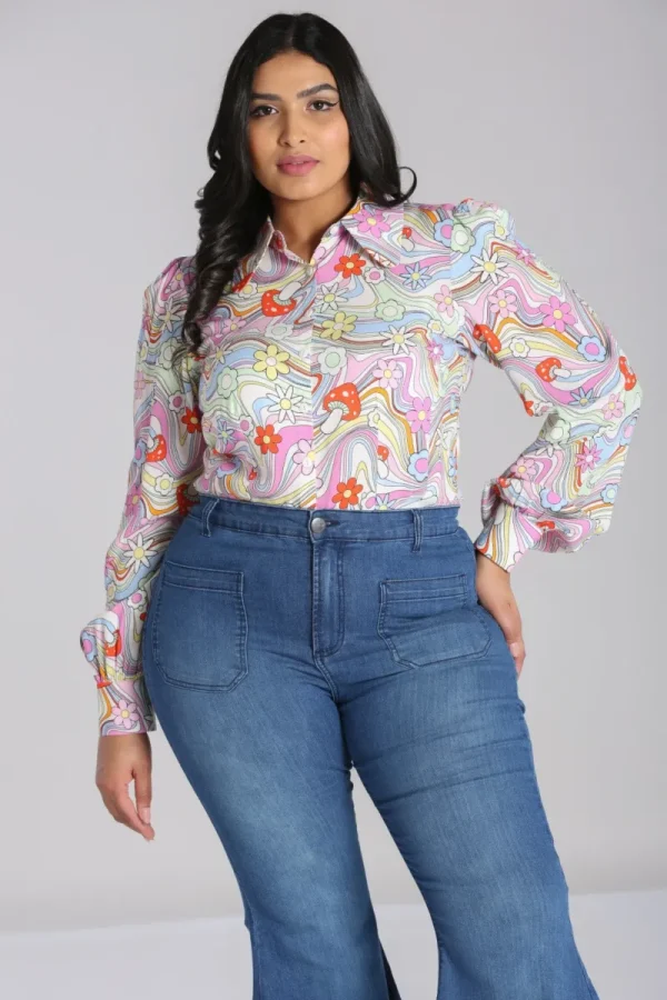 Hell Bunny Tops | Blouses>Happy Daze Blouse Multi