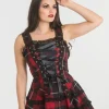 Hell Bunny Mini Dresses | Dresses>Harley Tartan Dress Red