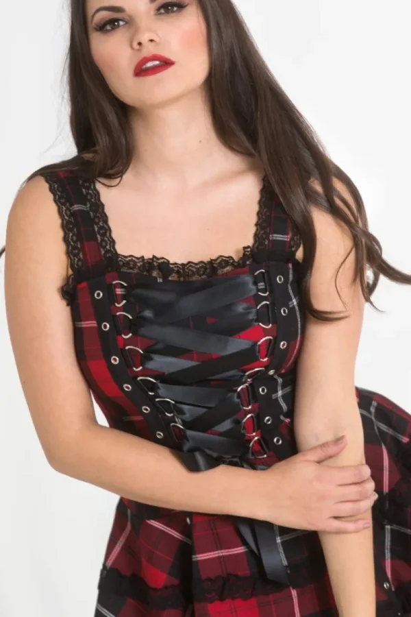 Hell Bunny Mini Dresses | Dresses>Harley Tartan Dress Red