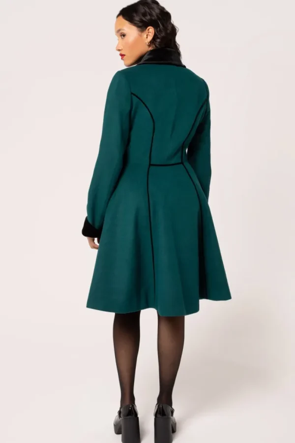 Hell Bunny Coats & Jackets | Coats & Jackets>Harper Coat Green