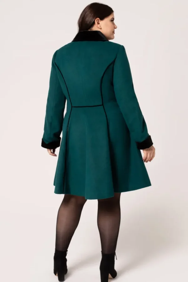 Hell Bunny Coats & Jackets | Coats & Jackets>Harper Coat Green