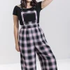 Hell Bunny Trousers & Shorts | Trousers & Shorts>Hayley Dungarees Pink