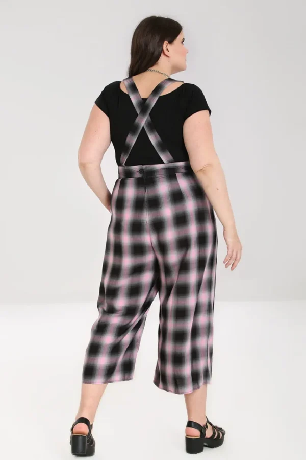 Hell Bunny Trousers & Shorts | Trousers & Shorts>Hayley Dungarees Pink