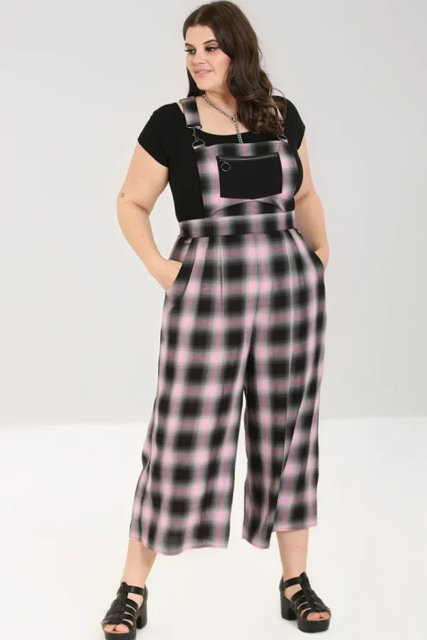 Hell Bunny Trousers & Shorts | Trousers & Shorts>Hayley Dungarees Pink