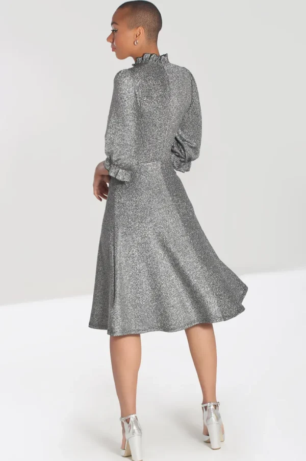 Hell Bunny Dresses | Dresses>Haze Mid Dress Silver