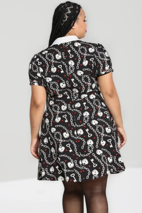 Hell Bunny Dresses | Dresses>Heart Lock Mini Dress Black